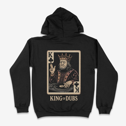 King of Dubs Black Drum and Bass Hoodie (Back)