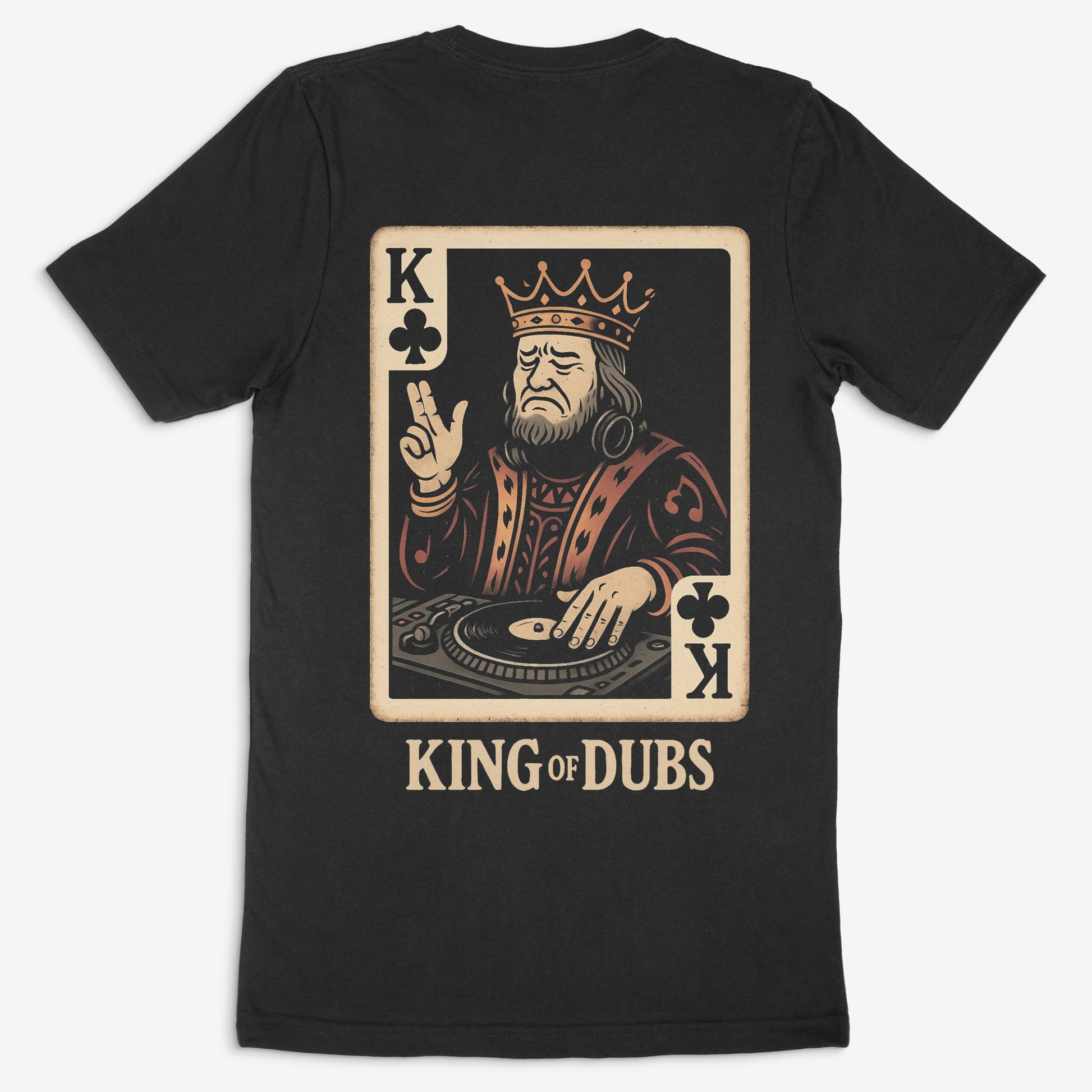 King of dubs - Black Drum and Bass T-shirt - (back)