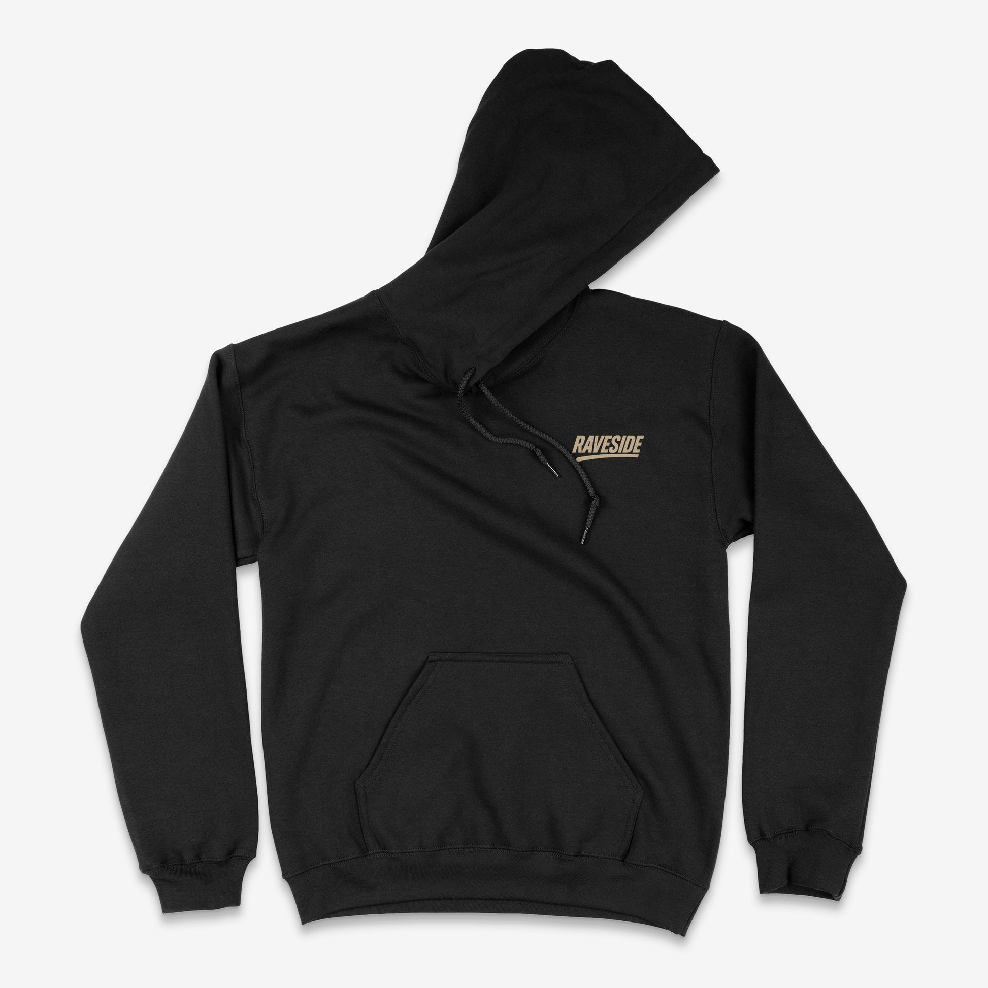 Queen of Dubs Black Drum and Bass Hoodie (Front)